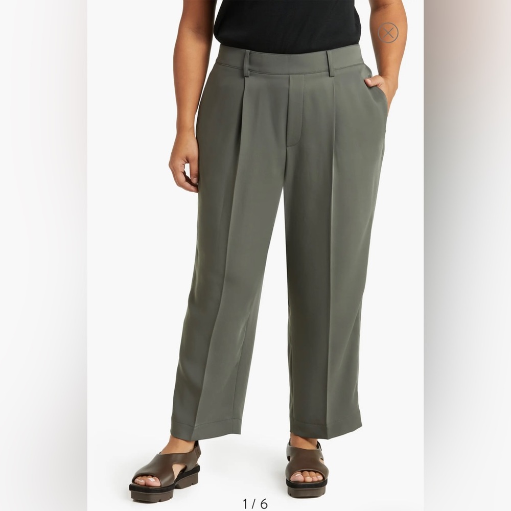 Vince Olive Green Pull On Tapered Pants XL